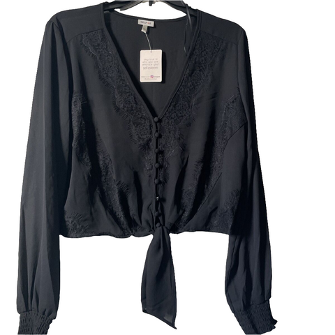 Self Esteem Women's  Black V-Neck  Blouse   | Self Esteem  In Lebanon