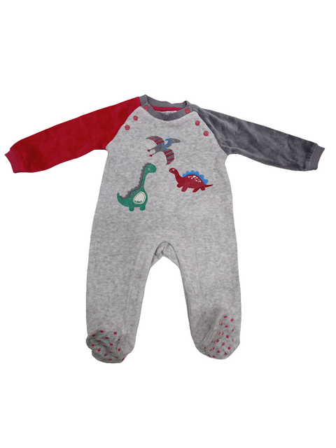 Boboli Baby Multicolor Velvet Overall | Boboli In Lebanon