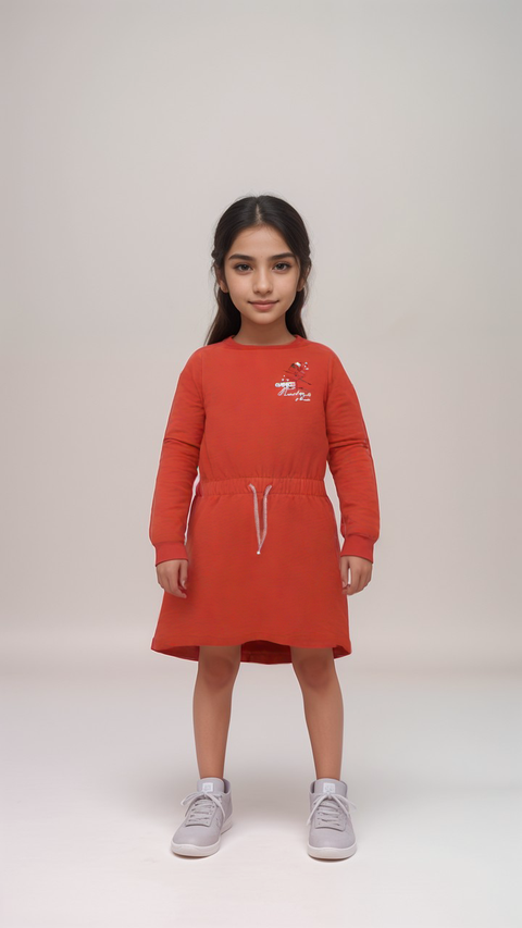 S.Oliver Girl's Red Long-Sleeve Dress |S.Oliver in Lebanon