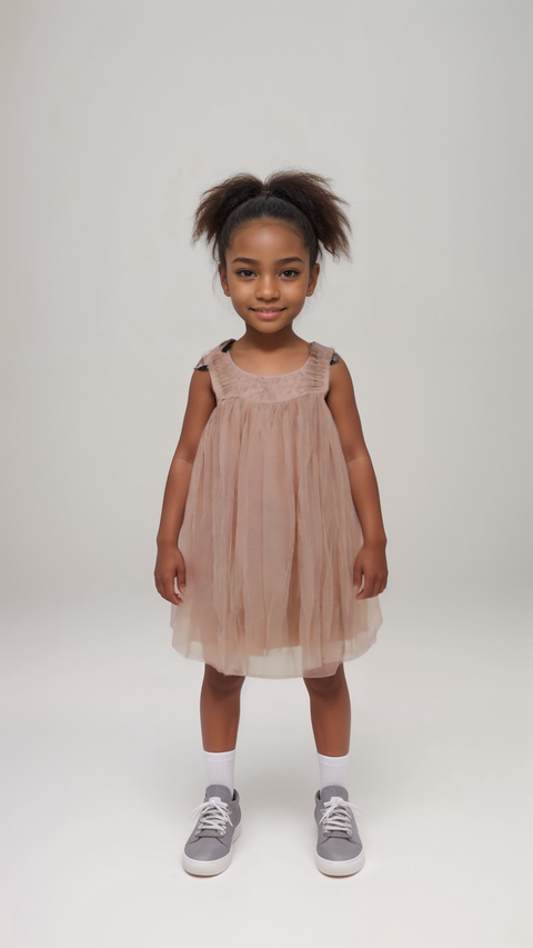 POMPdeLUX Girl's Rose Felina Tulle Dress | POMPdeLUX in Lebanon