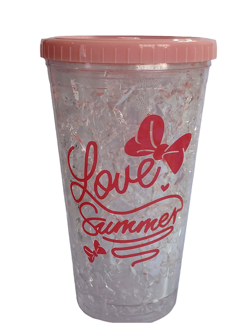 Hinox Pink Double Layer Frosty Freezer Cup LM2212-500 | Hinox In Lebanon