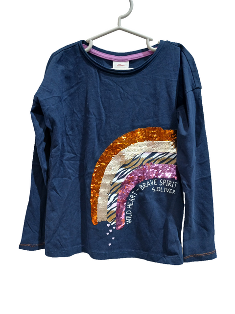 S.Oliver Girl's Navy Long-Sleeve Blouse |S.Oliver in Lebanon