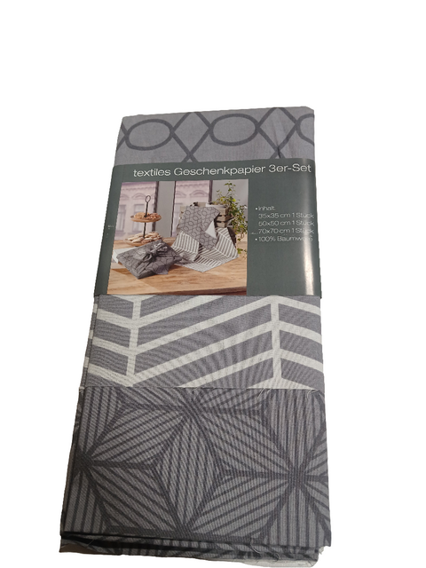 Oeko-Tex Gray Gift Wrap Set Of 3 | Oeko-Tex In Lebanon