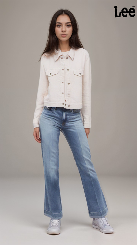 Lee Women's White Buttoned Jacket | Lee in Lebanon