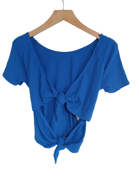 Mango Women's Navy Blue Open Back Top | Mango in Lebanon