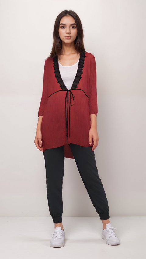 Cybele Women's Red Lingerie Robe  | Cybele in Lebanon