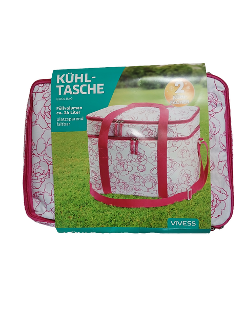 Vivess Pink Printed Cool Picnic Bag | Vivess in Lebanon