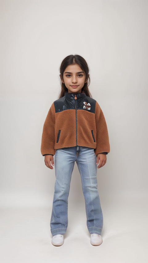 Boboli Girl's Pink Wool Jacket| Boboli in Lebanon