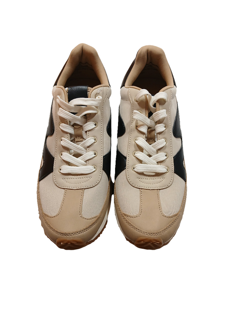 Universal Thread Women's Tan Low Top Faux Leather Lace Up Sneakers | Universal Thread In Lebanon