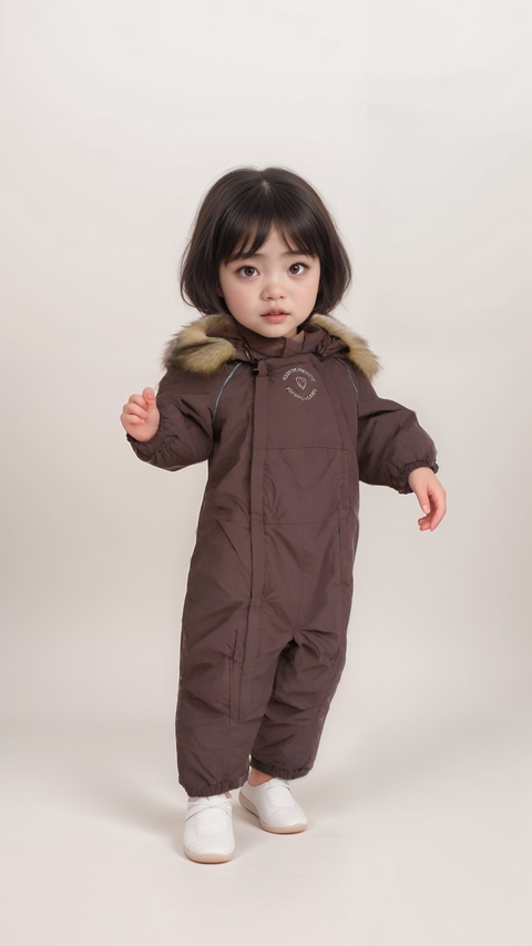 POMPdeLUX Baby Girl's Dark Purple Snowsuit |POMPdeLUX in Lebanon