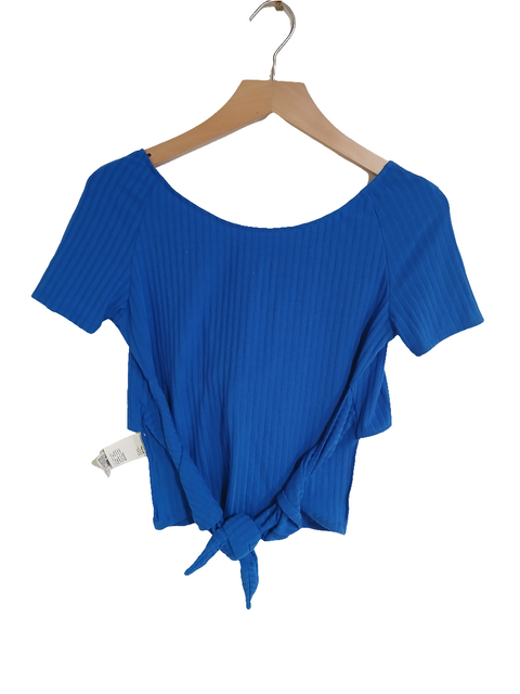 Mango Women's Navy Blue Open Back Top | Mango in Lebanon