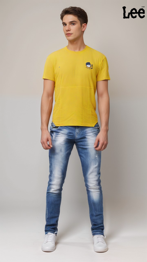 Lee Men's Yellow Short-Sleeve T-Shirt| Lee in Lebanon