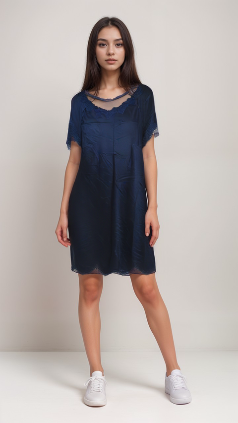 Cybele Women's Navy Sleep Dress | Cybele in Lebanon