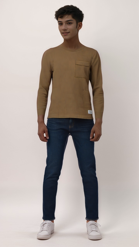 POMPdeLUX Boy's Acorn Ecric Long-Sleeve Blouse |POMPdeLUX in Lebanon