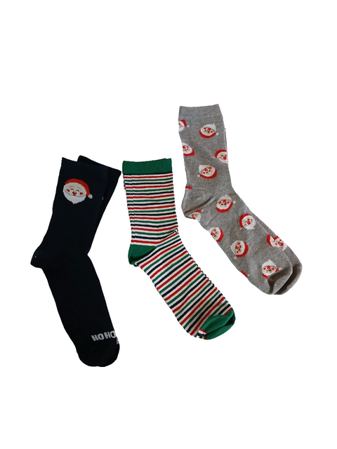 Reserved Boy's Multicolor Print 3 Pack Socks |Reserved In Lebanon