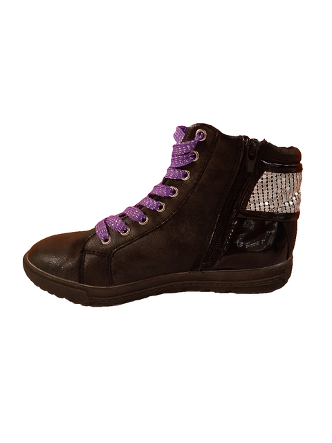 Disney Violeta Girl`s Black Ankle Sneakers | Disney In Lebanon