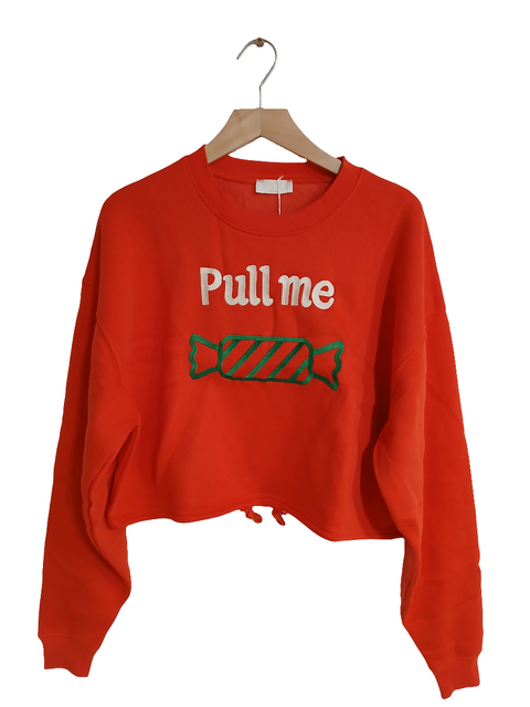 LeGer Women's Red Oversized Sweatshirt | LeGer in Lebanon