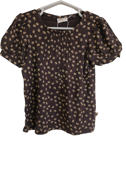 POMPdeLUX Baby Girl's Brown T-Shirt | POMPdeLUX in Lebanon