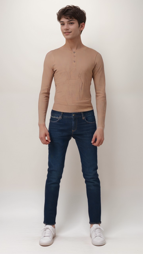 POMPdeLUX Boy's Dusty Rose Long Sleeve Blouse | POMPdeLUX in Lebanon
