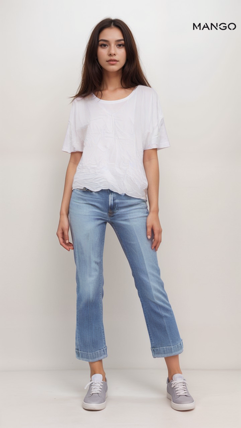 Mango Women's White Sleeveless Top| Mango in Lebanon