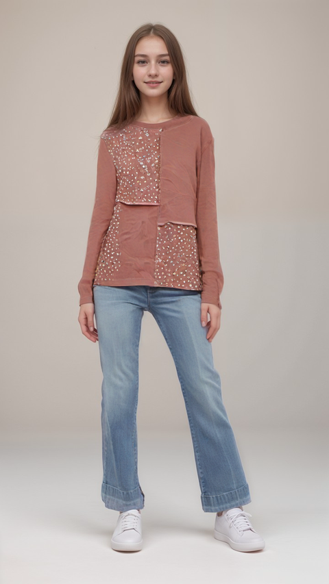 S.Oliver Girl's Pink Long-Sleeve Blouse |S.Oliver in Lebanon