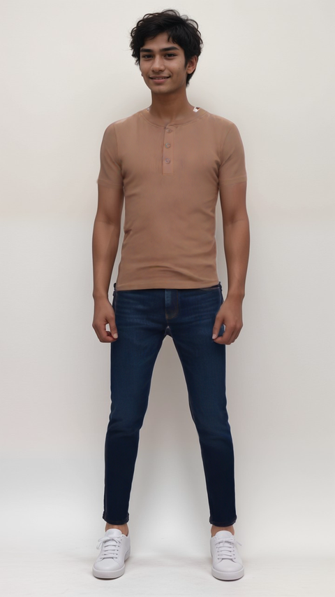 POMPdeLUX Boy's Beige Short-Sleeve T-Shirt |POMPdeLUX in Lebanon
