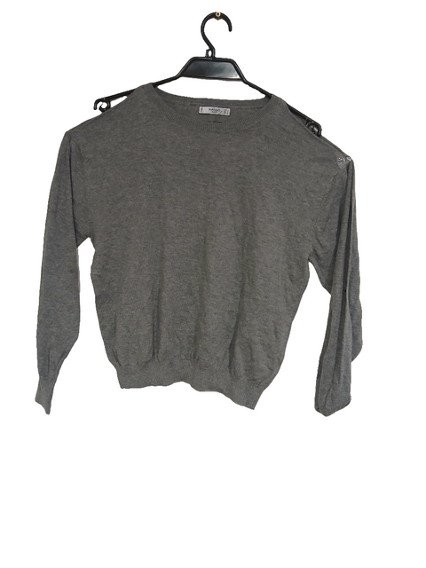 Mango Women's Gray Basic Long Sleeve Blouse |Mango In Lebanon