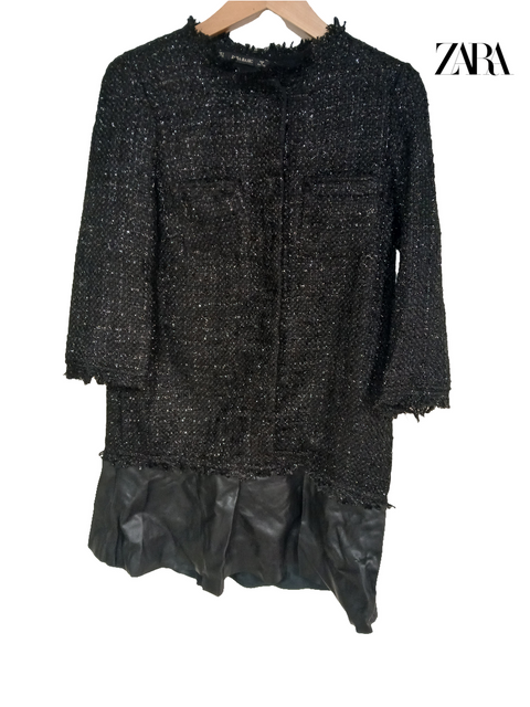 Zara Women's Black Long-Sleeve Dress |Zara in Lebanon