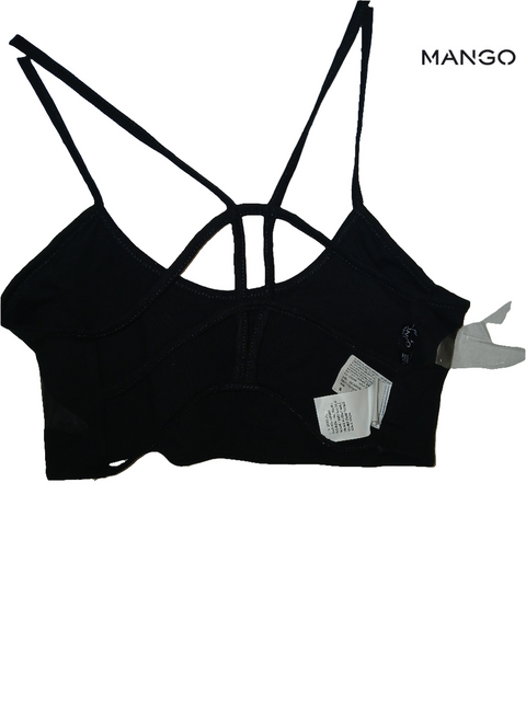 Mango Women's Black Sleeveless Top| Mango in Lebanon