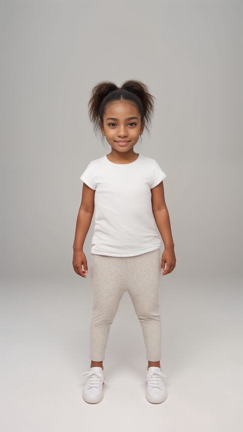 POMPdeLUX Girl's White Spotted Legging | POMPdeLUX in Lebanon
