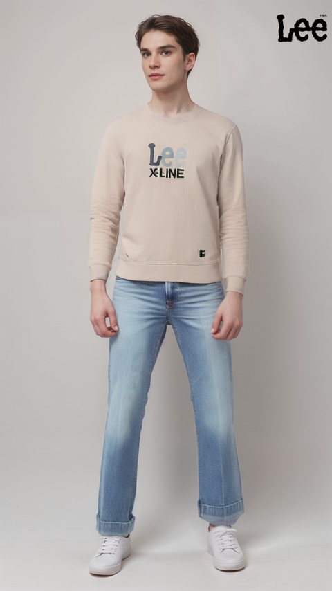 Lee  Men's Beige Sweatshirt  |Lee in Lebanon