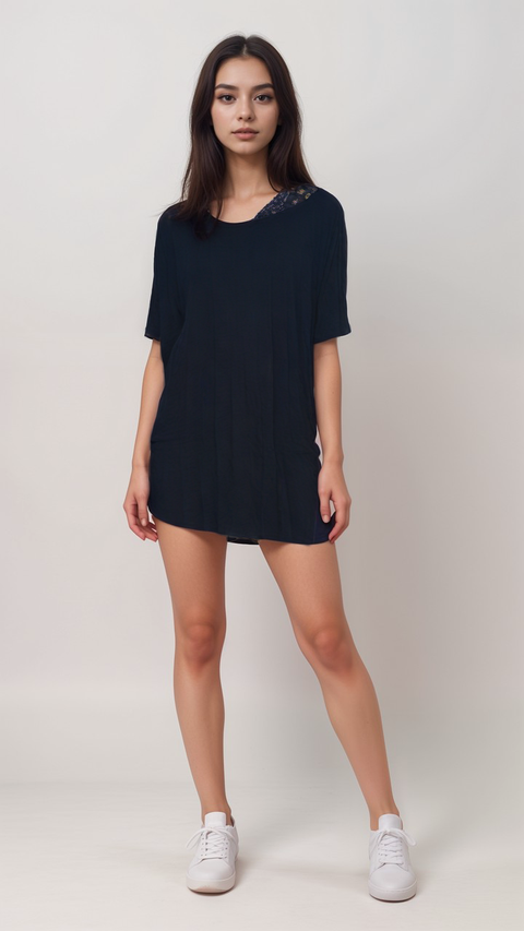 Esmara Women's Navy Blue Sleep Dress | Esmara in Lebanon