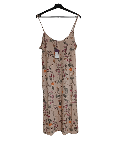 Lascana Women's Beige Printed Sleep Dress |Lascan in Lebanon