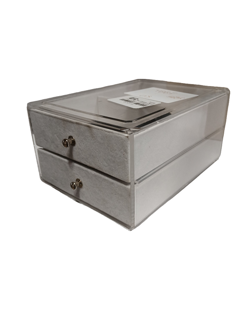 SD Gray Two Drawer Organizer Jewelry Box |A New Day In Lebanon