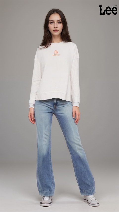 Lee Women's Beige Long-Sleeve Sweatshirt | Lee in Lebanon