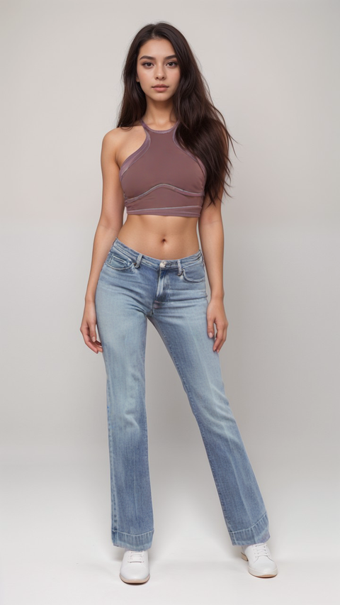 LeGer Women's Purple Sleeveless Crop Top |LeGer in Lebanon