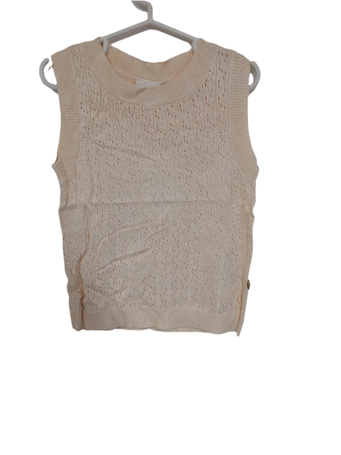 POMPdeLUX Girl's Beige Sleeveless Blouse| POMPdeLUX in Lebanon