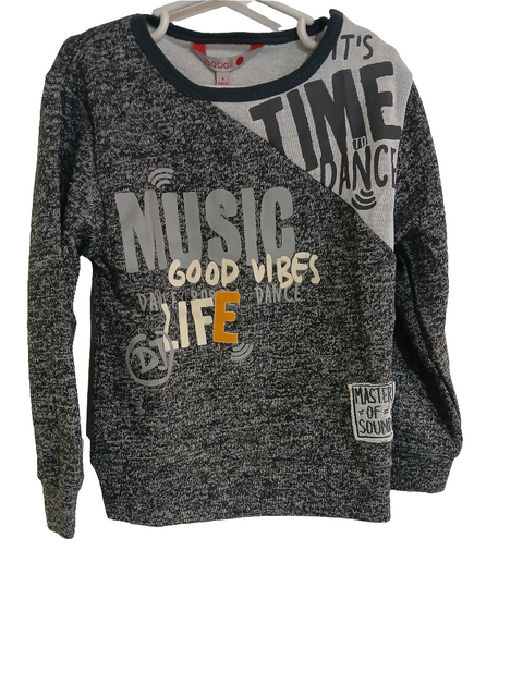 Boboli Boy's Grey Long-Sleeve Sweatshirt| Boboli in Lebanon