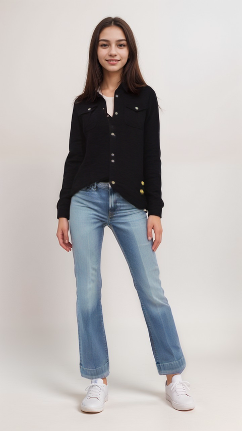 S.Oliver Girl's Black Long-Sleeve Shirt| S.Olive in Lebanon