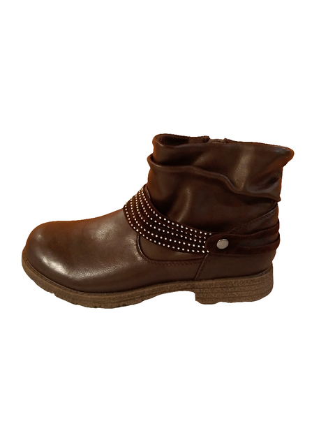 Gemo Girl Dark Brown Ankle Boot | Gemo In Lebanon