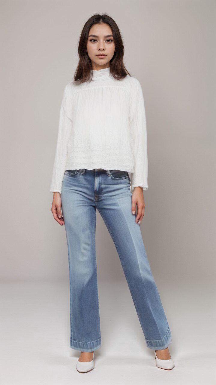 Mango Women's White Long-Sleeve Shirt| Mango in Lebanon