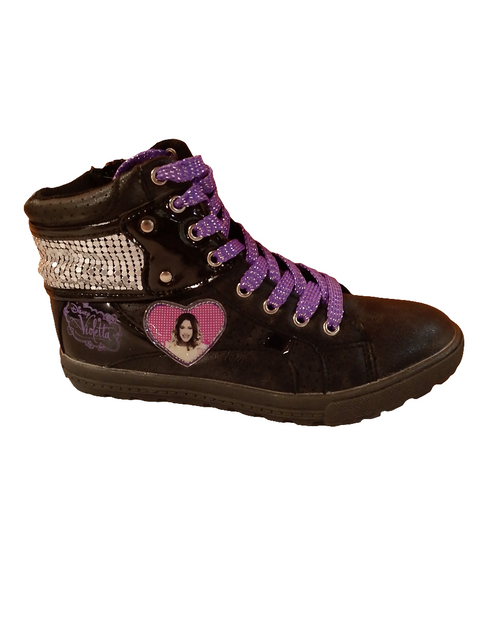 Disney Violeta Girl`s Black Ankle Sneakers | Disney In Lebanon