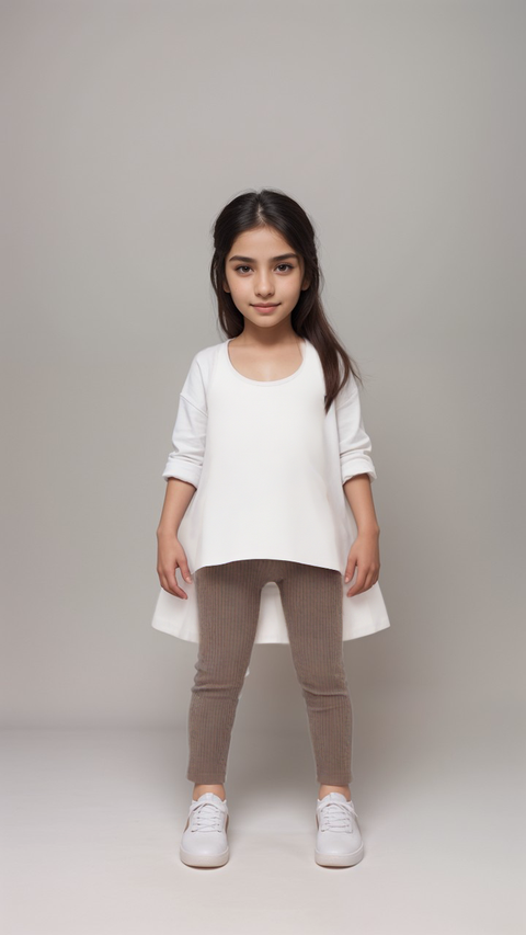 Boboli Girl's Greige Leggings | Boboli in Lebanon