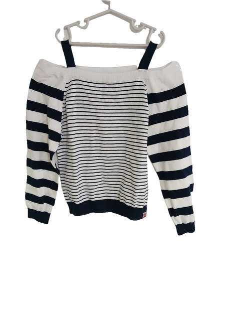 Boboli Girl's Navy Blue Striped Blouse | Boboli in Lebanon