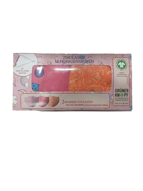 Grüner Knopf Multicolor (Pink) Face Masks 3pcs | Grüner Knopf In Lebanon