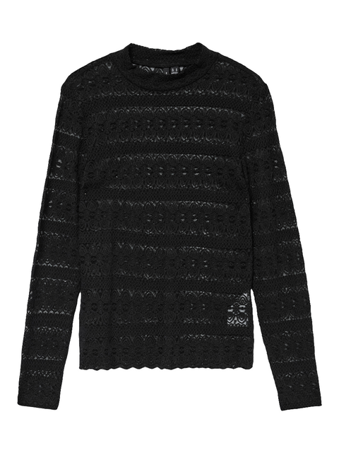 Mango Women's Black Long-Sleeve Blouse| Mango in Lebanon