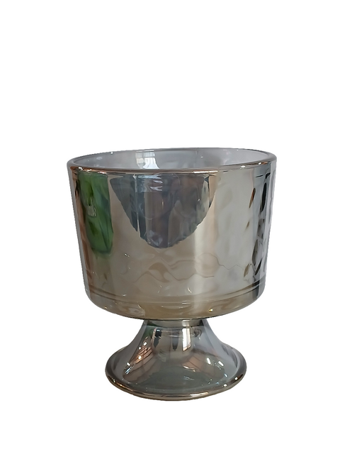 Deli Glass Metallic Silver Cheerfulness Of Summer Ice Cream Cups 300ml 6Pcs (TB033) | Deli Glass In Lebanon