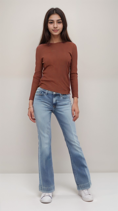 POMPdeLUX  Girl's Brick Lyon Wool  Long Sleeve Blouse  |POMPdeLUX in Lebanon