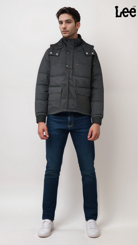 Lee Men's Washed Black Zipper Jacket | Lee in Lebanon