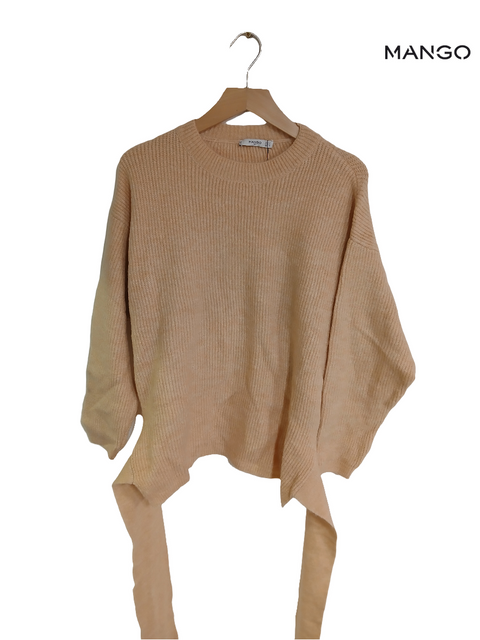 Mango Women's Beige Long-Sleeve Sweatshirt| Mango in Lebanon